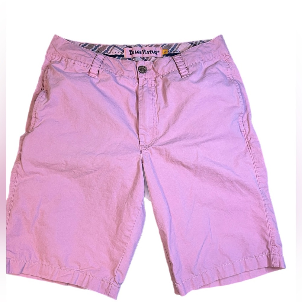 Men’s pink Tailor Vintage chino shorts size 30 preppy vacation beach casual